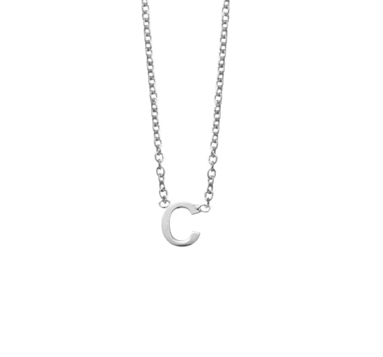 Sterling Silver Initial Necklaces - Caesar Loves Ava