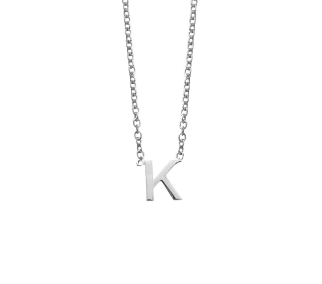 Sterling Silver Initial Necklaces - Caesar Loves Ava