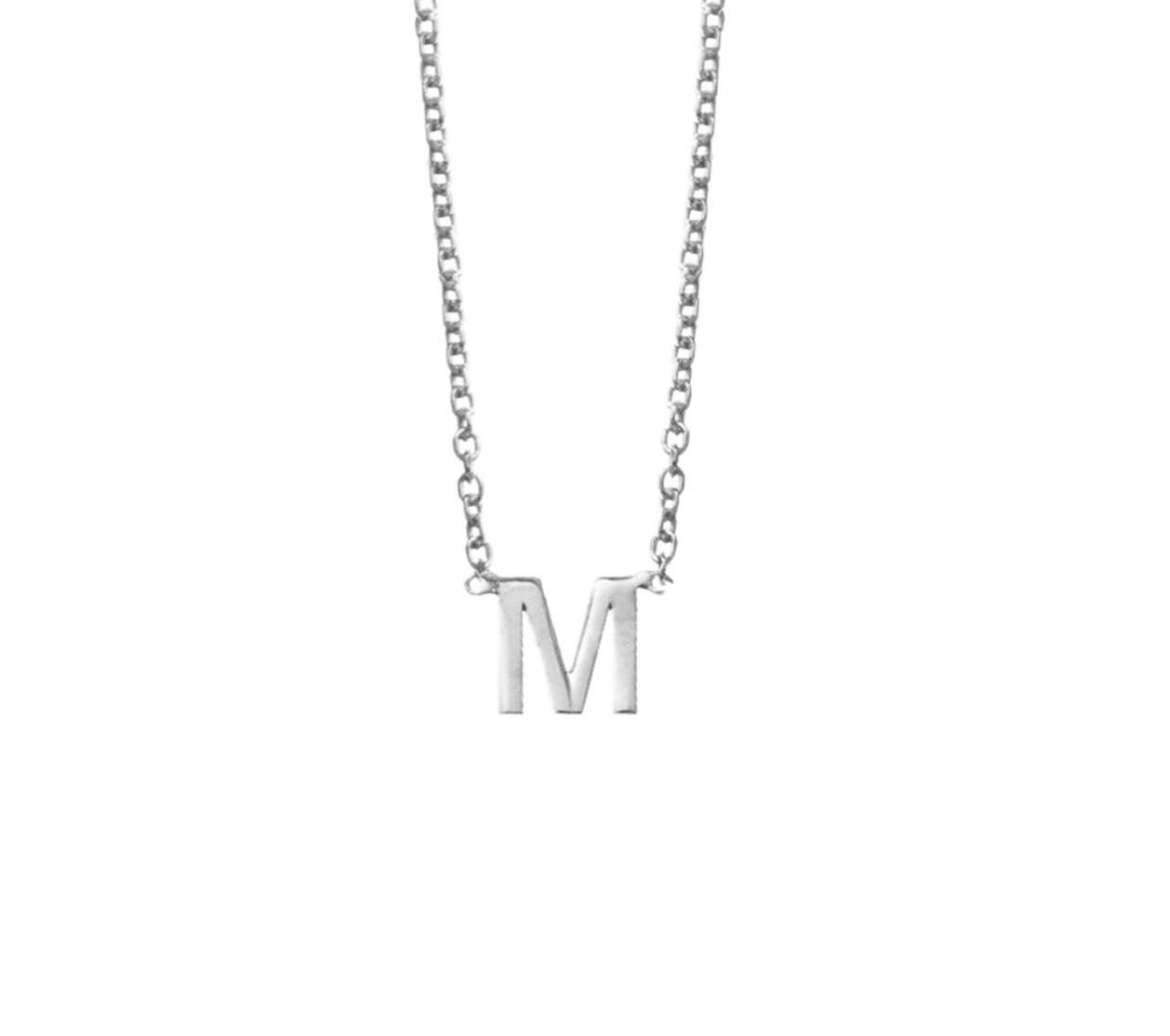 Sterling Silver Initial Necklaces - Caesar Loves Ava