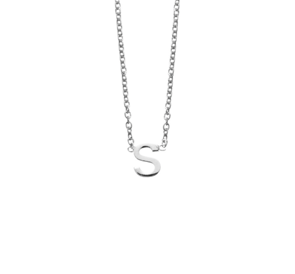 Sterling Silver Initial Necklaces - Caesar Loves Ava