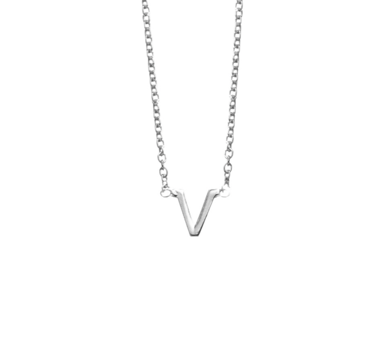 Sterling Silver Initial Necklaces - Caesar Loves Ava