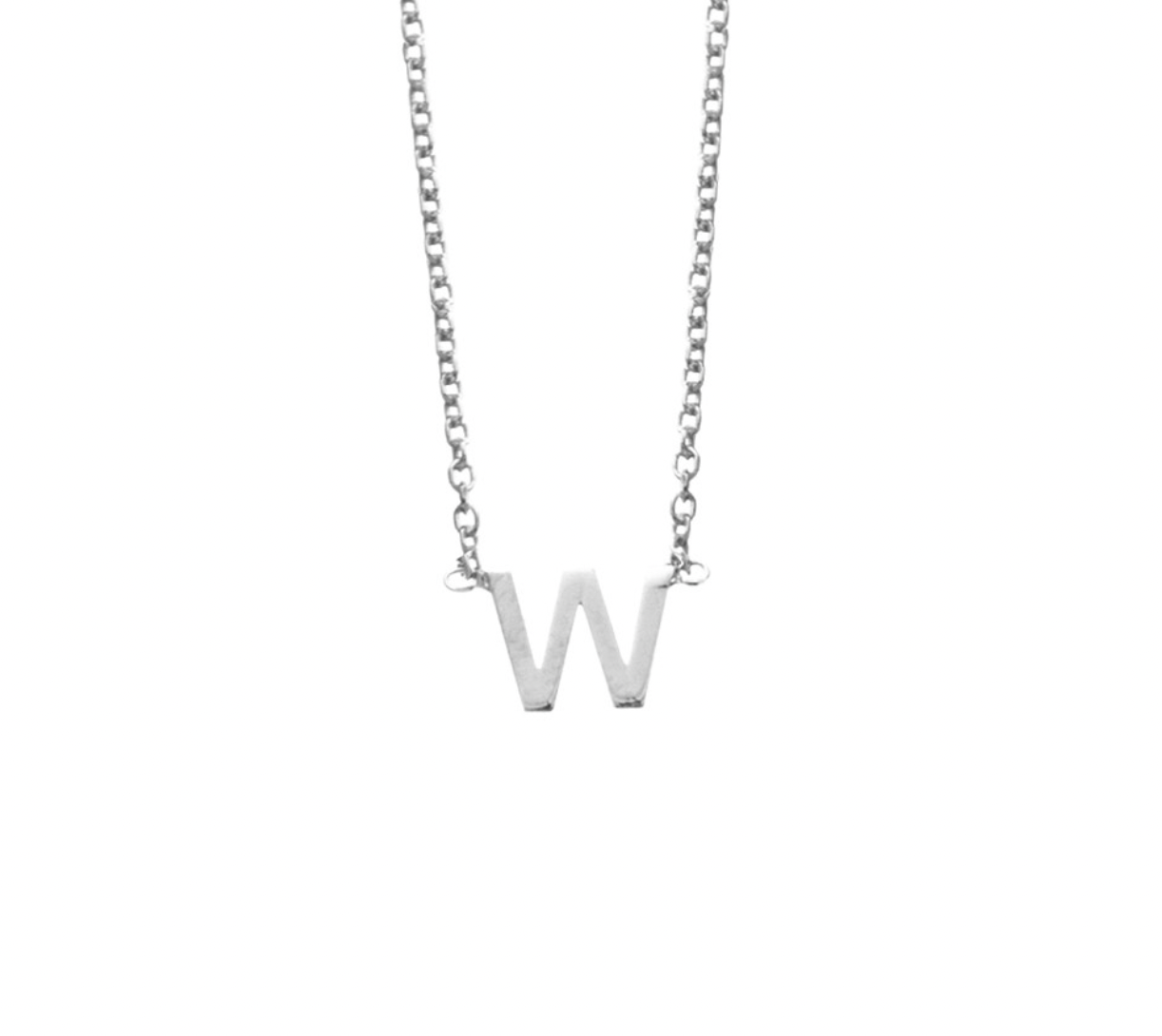 Sterling Silver Initial Necklaces - Caesar Loves Ava