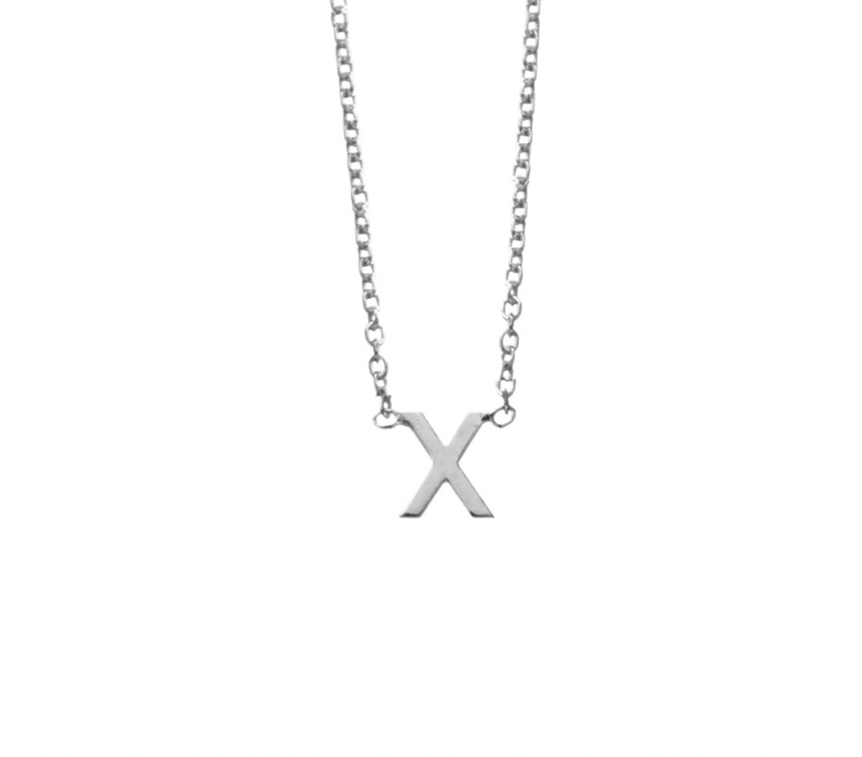 Sterling Silver Initial Necklaces - Caesar Loves Ava