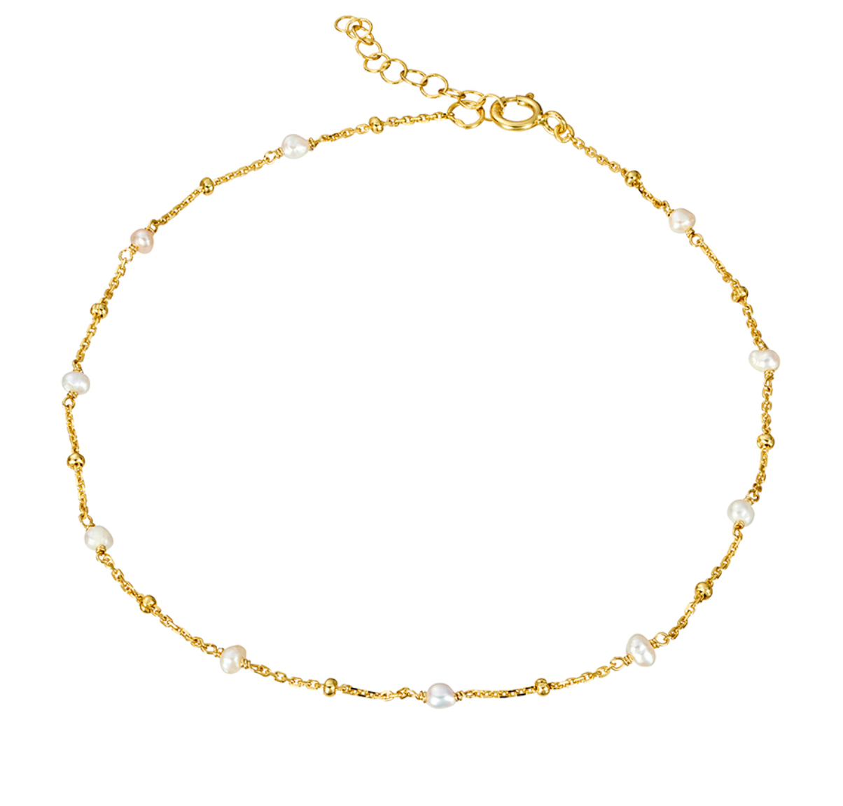 Lulu Gold Plated Silver and Freshwater Pearl Bracelet - Caesar Loves Ava