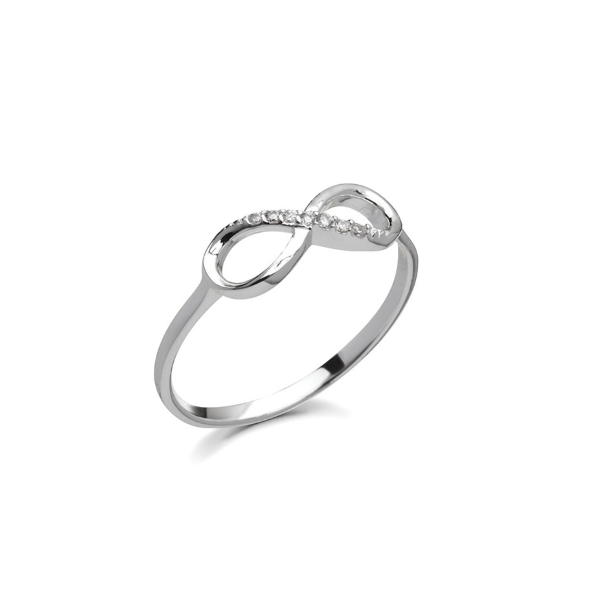 Ember Sterling Silver and Gold Plated Silver Sparkling Infinity Ring - Caesar Loves Ava
