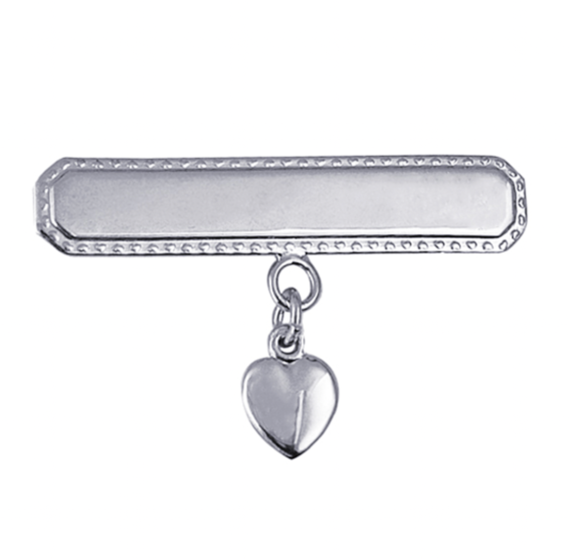 Lanaa Baby Brooch with Heart Charm - Yellow Gold and Sterling Silver - Caesar Loves Ava
