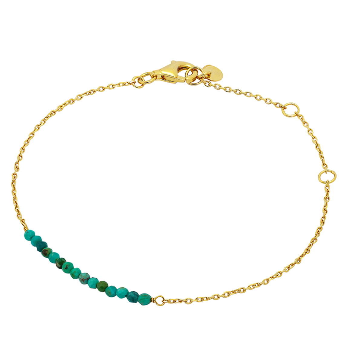 Amelia Gold Plated Silver Gemstone Bar Bracelet - Caesar Loves Ava