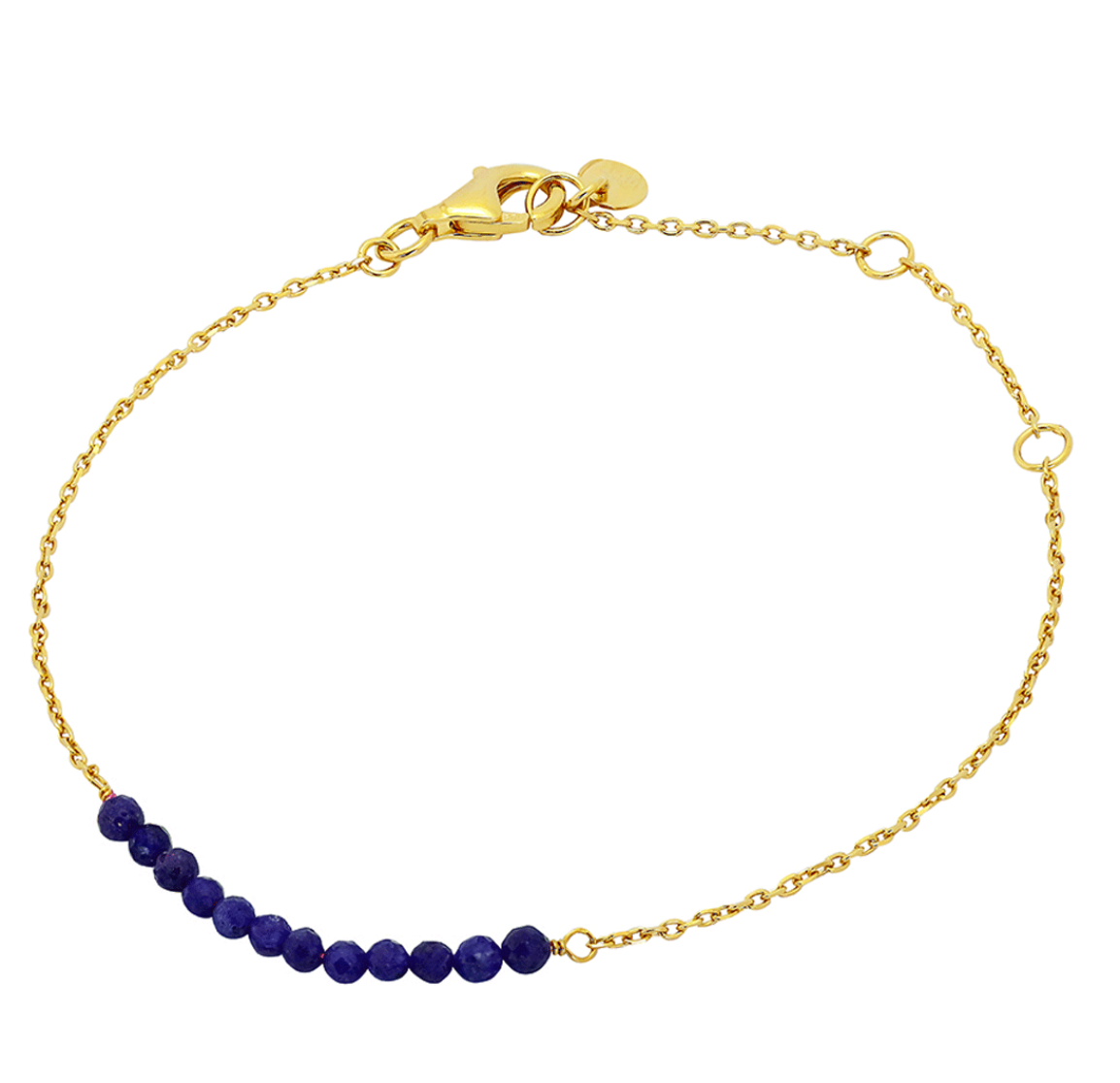 Amelia Gold Plated Silver Gemstone Bar Bracelet - Caesar Loves Ava
