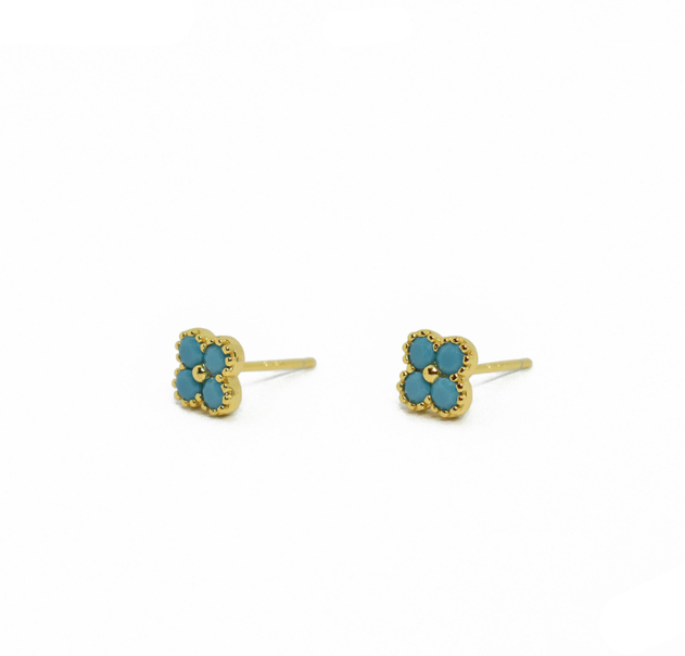 Tonia Clover Stud Earrings - Caesar Loves Ava