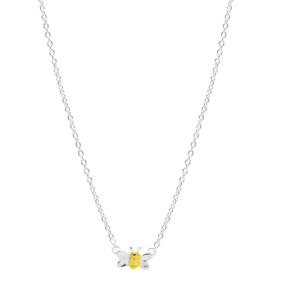 Brenna Two Tone Bee Necklace - Caesar Loves Ava