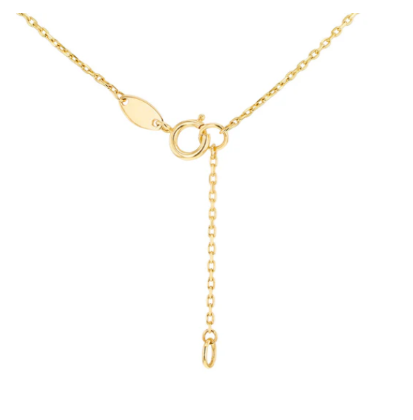Alina Solid Gold and Clover Necklace - Caesar Loves Ava