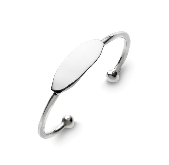 Kinsley Sterling Silver ID Cuff Bracelet - Caesar Loves Ava