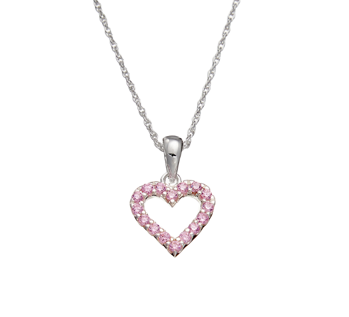 Josephine Children's Sparkling Heart Necklace - Caesar Loves Ava