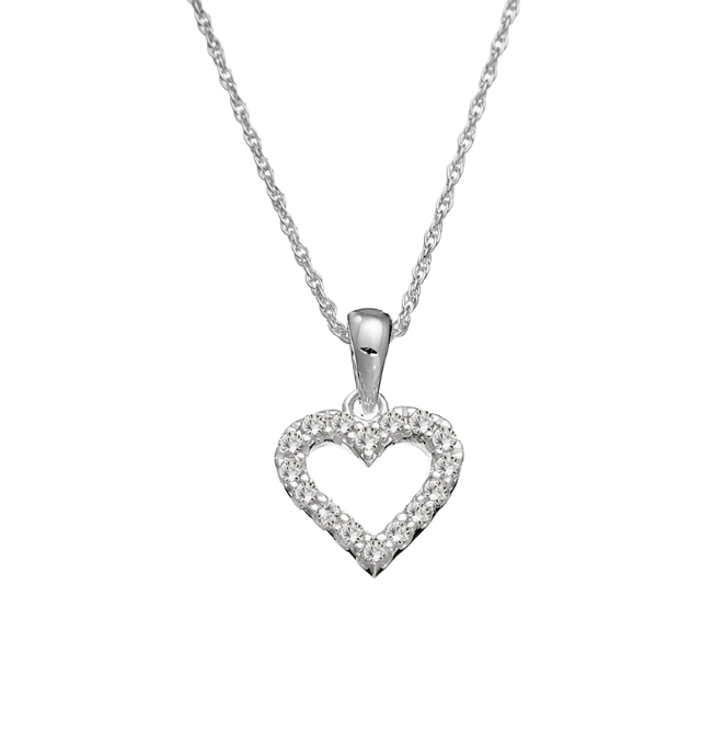 Josephine Children's Sparkling Heart Necklace - Caesar Loves Ava