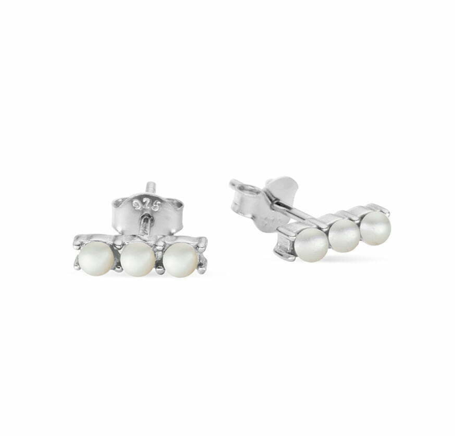 Morgan Trio-Pearl Stud Earrings - Caesar Loves Ava