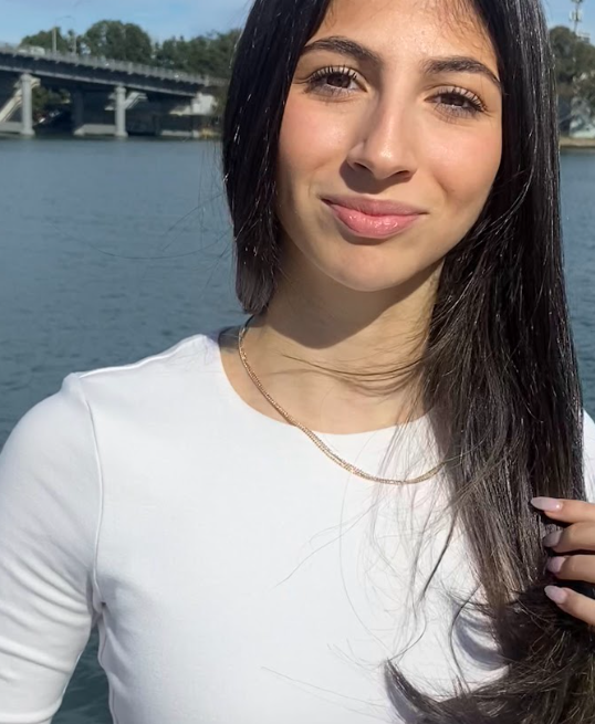 Elisha Sterling Silver Fob Necklace with Cross Charm