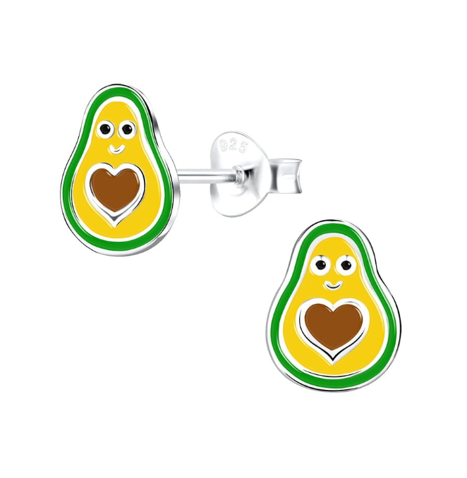 Ava the Avocado Stud Earrings - Caesar Loves Ava