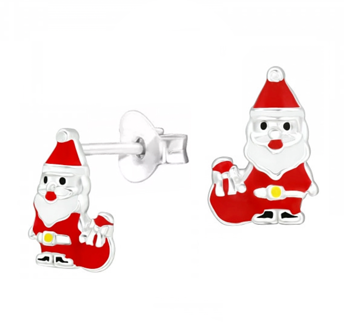 Santa Clause with Gifts Stud Earrings