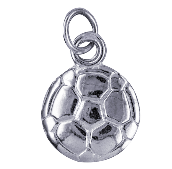 David Sterling Silver Soccer Ball Pendant Charm