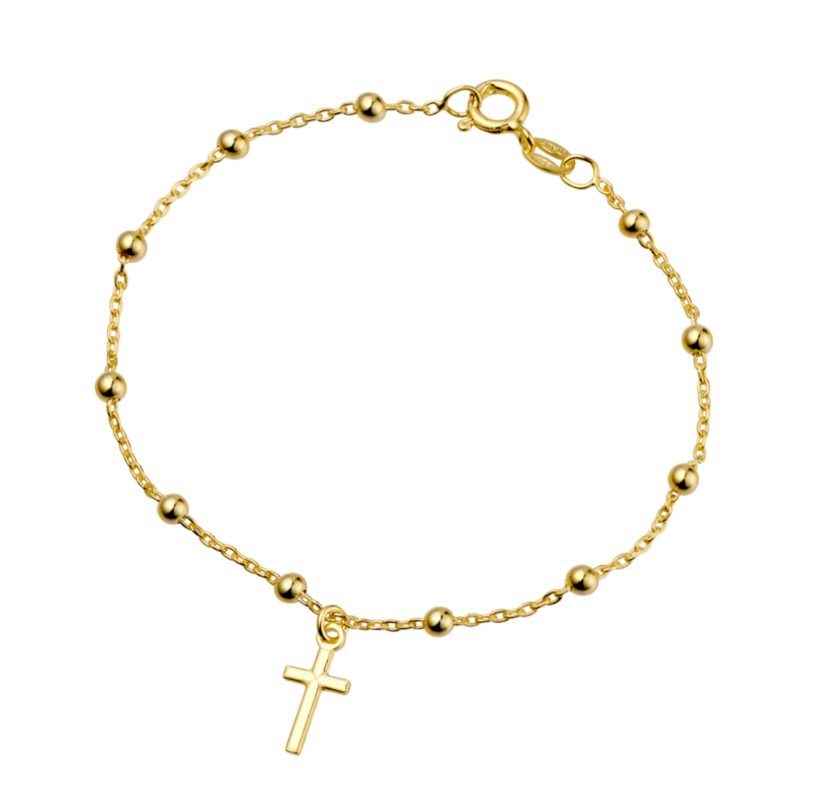 Miriam Sterling Silver Dangling Cross Bracelet