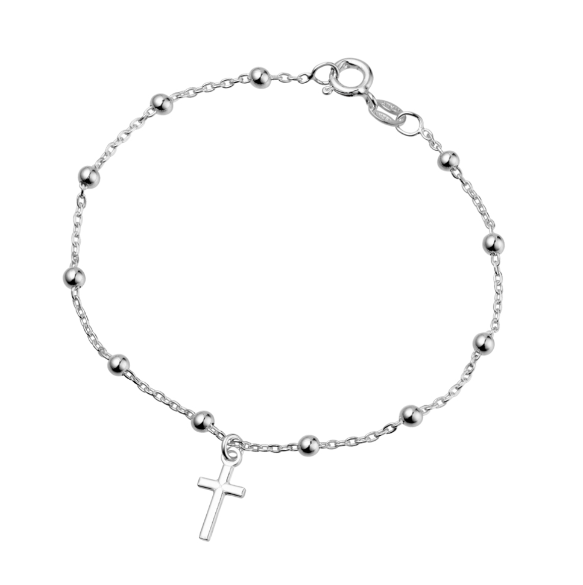Miriam Sterling Silver Dangling Cross Bracelet