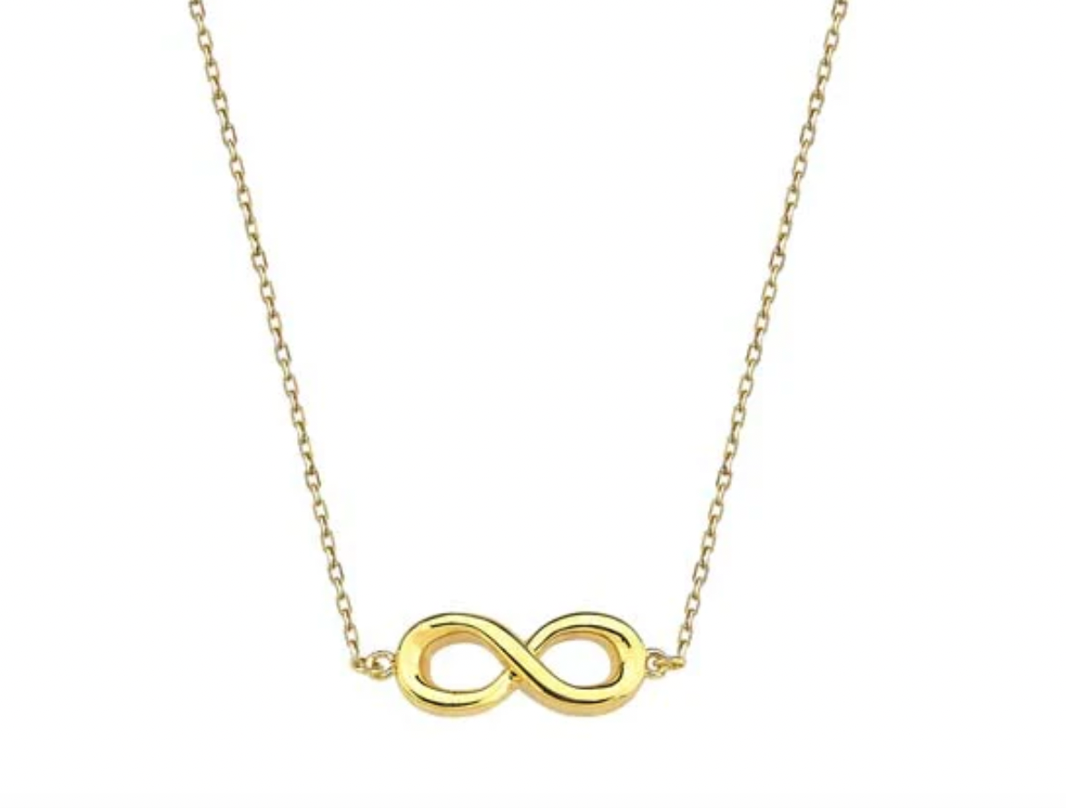 Ida Solid Gold Infinity Necklace - Caesar Loves Ava
