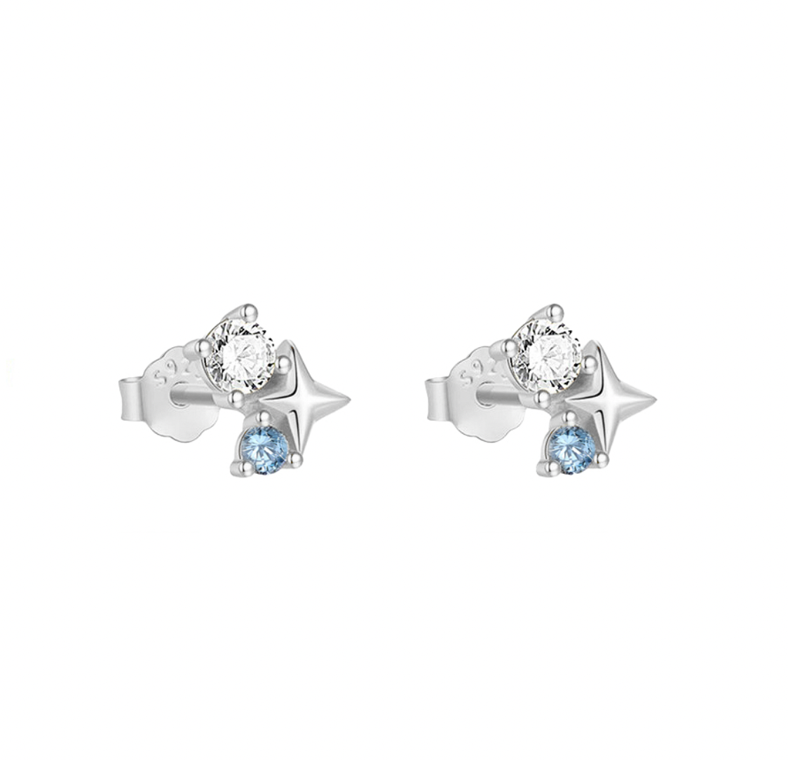 Roni Dazzling Stone Star Stud Earrings