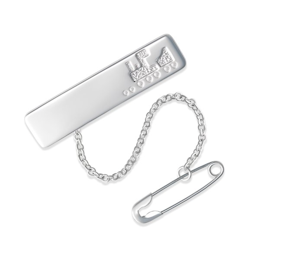 Turner Sterling Silver Train Stadium Childrens Brooch - Caesar Loves Ava