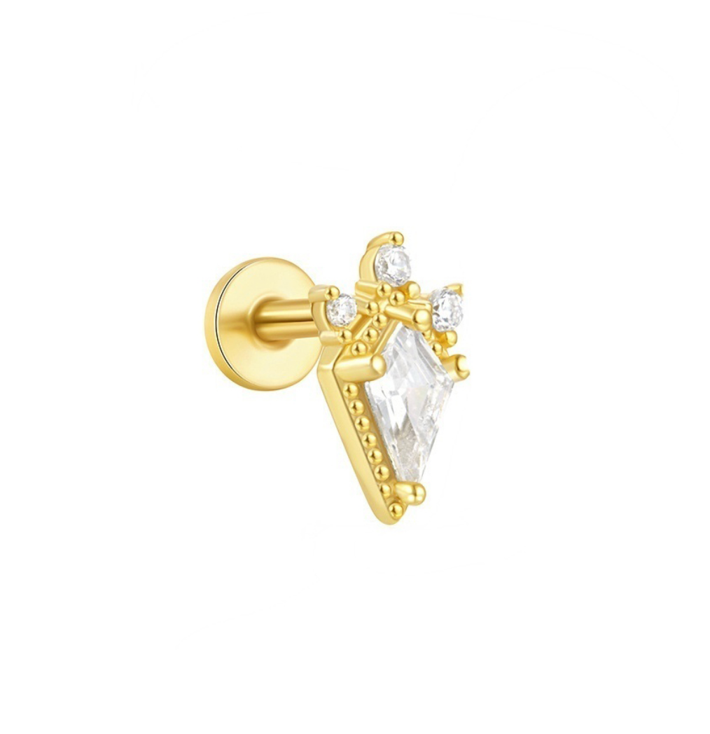 Zelina Sterling Silver Decorative Kite Single Earring
