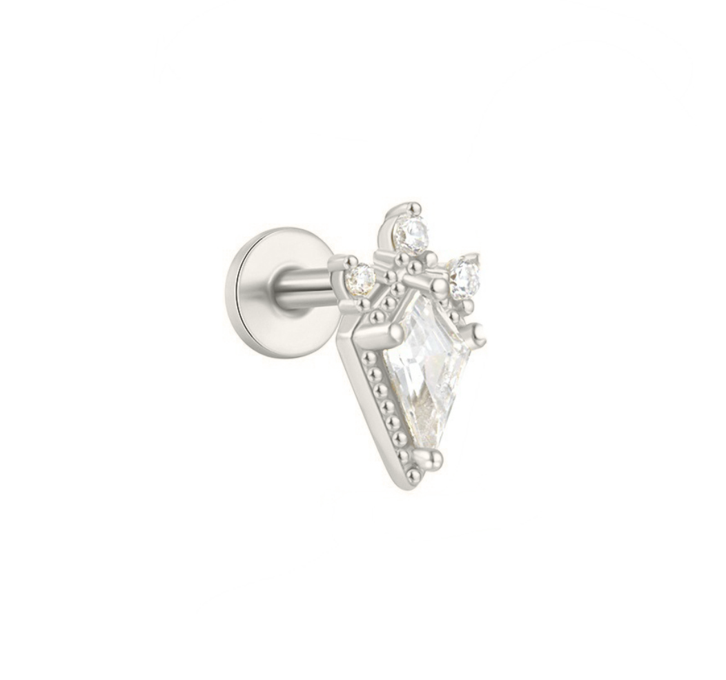Zelina Sterling Silver Decorative Kite Single Earring