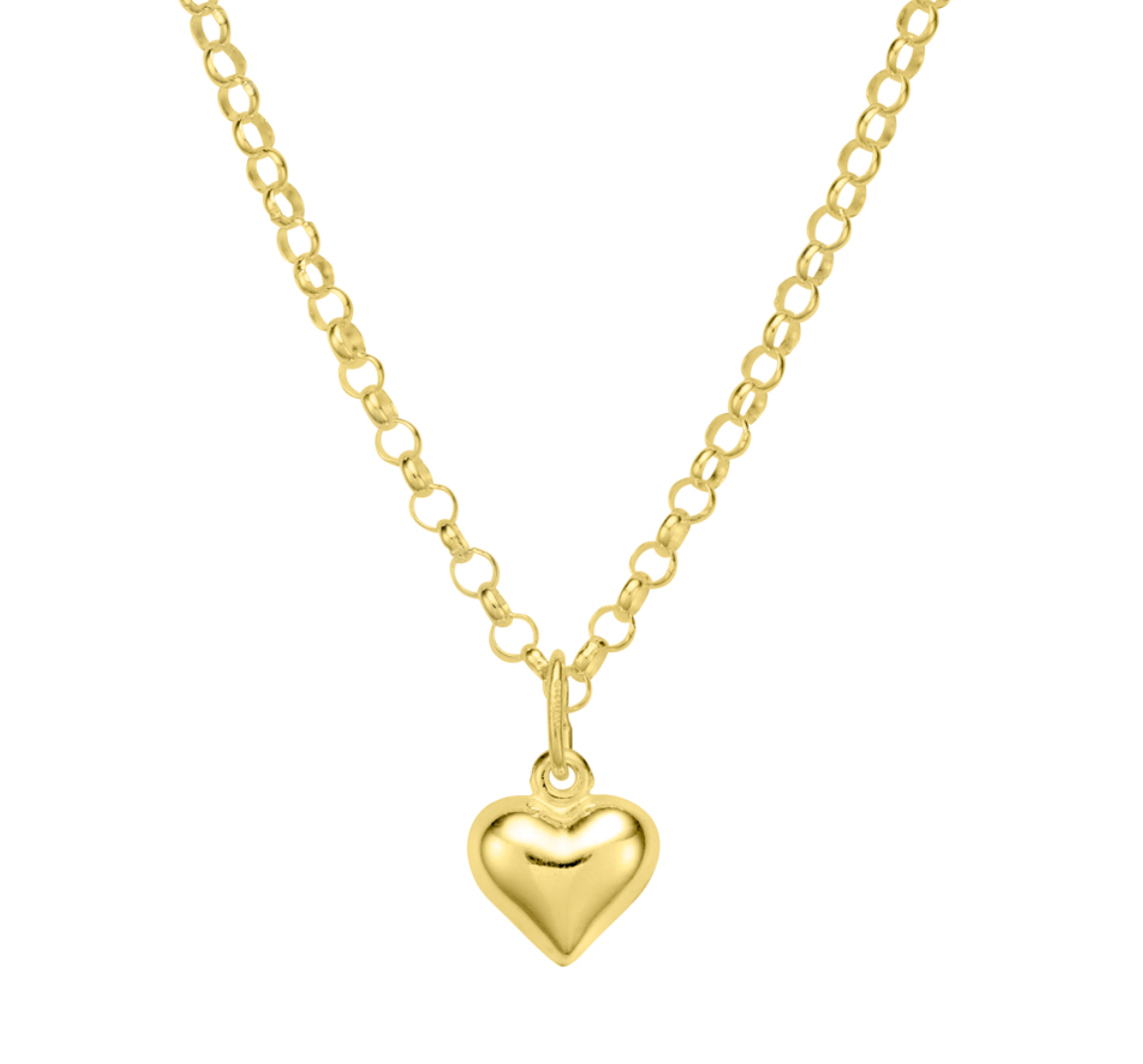 Marcie Belcher Necklace with Heart Puff Pendant