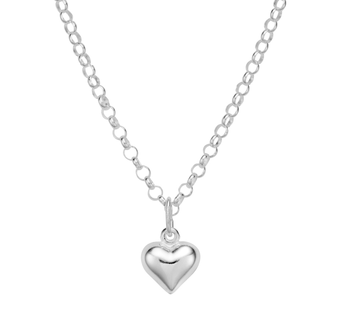 Marcie Belcher Necklace with Heart Puff Pendant