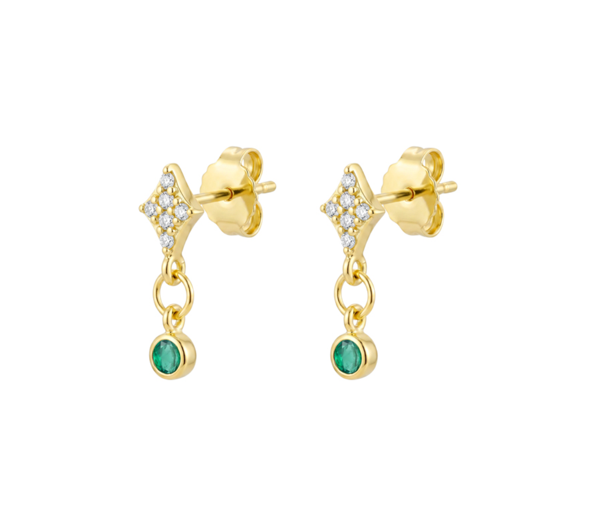 Allegra Dazzling Pave Sterling Silver Drop Earrings