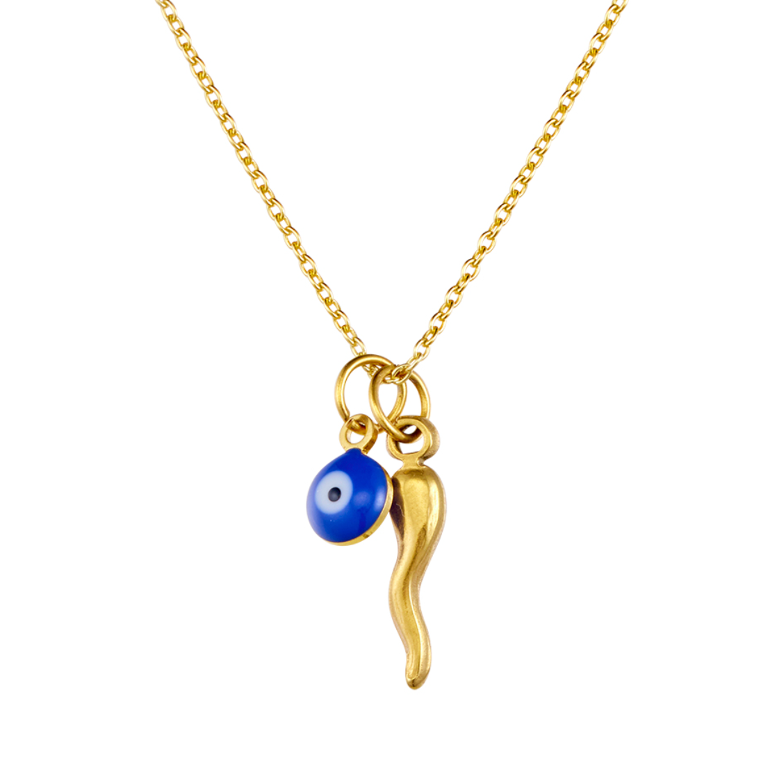 Skylar Cornicello & Evil Eye Necklace