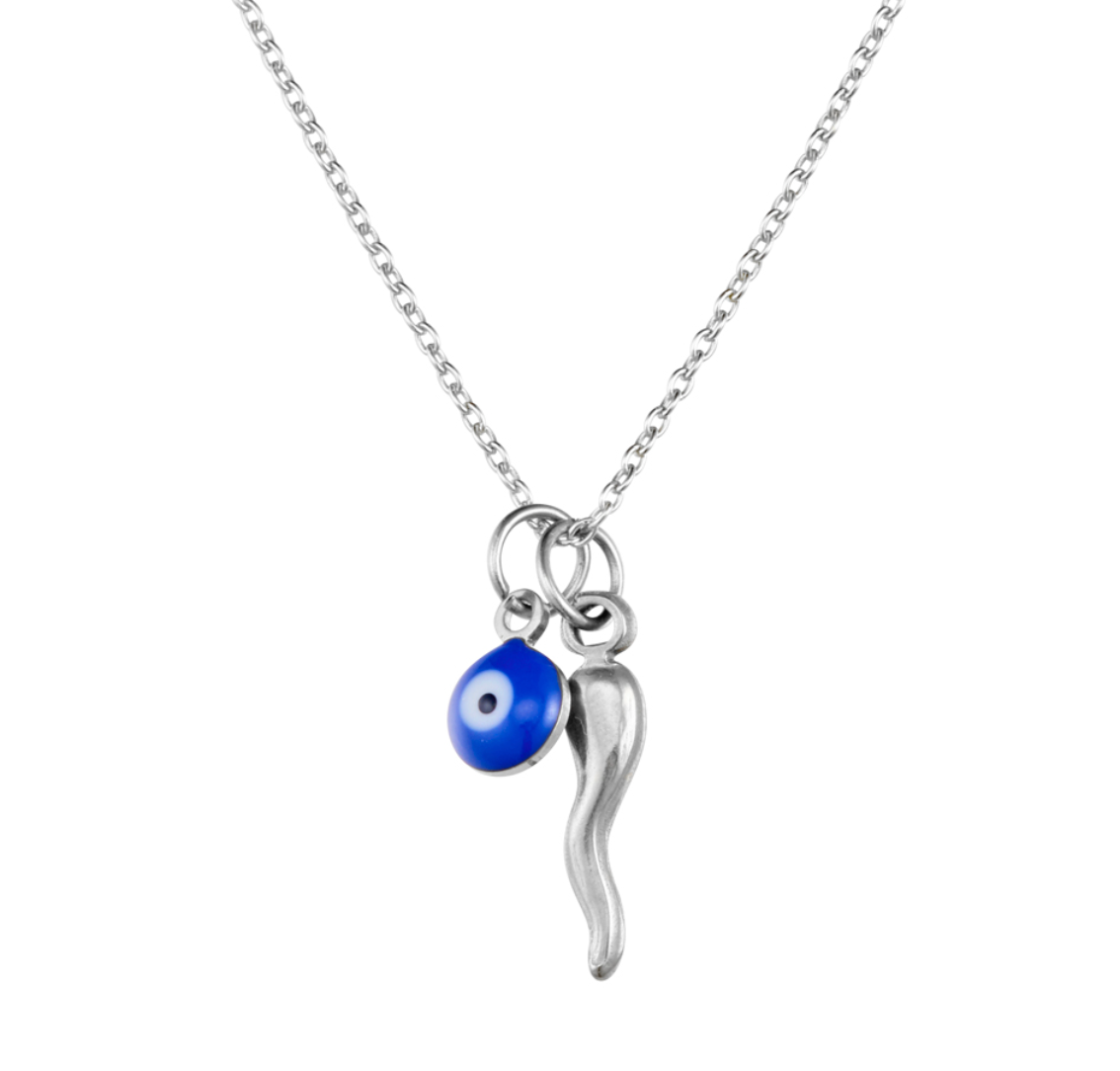 Skylar Cornicello & Evil Eye Necklace