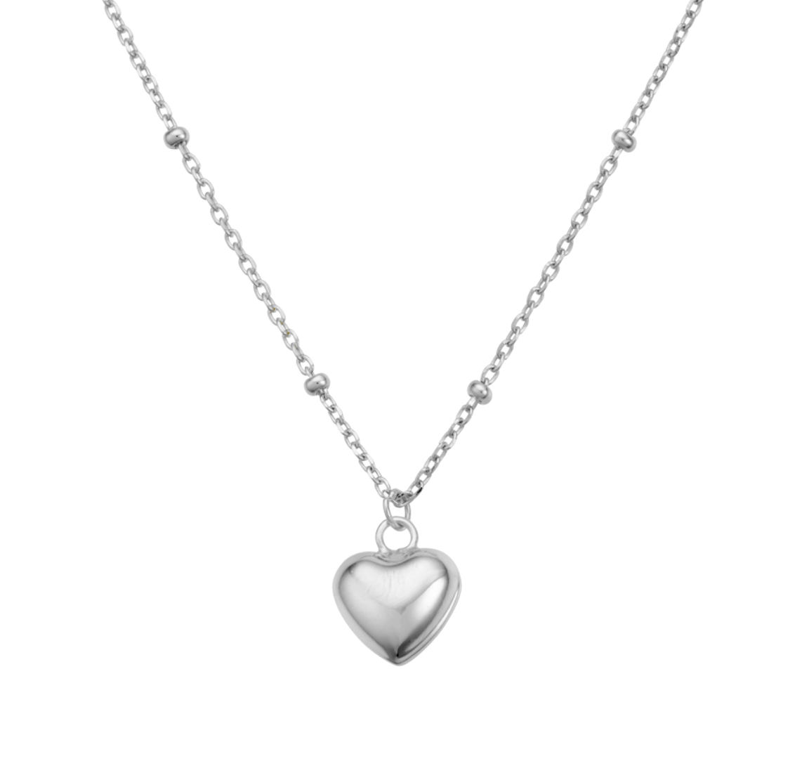 Rylee Mini Puff Heart Necklace
