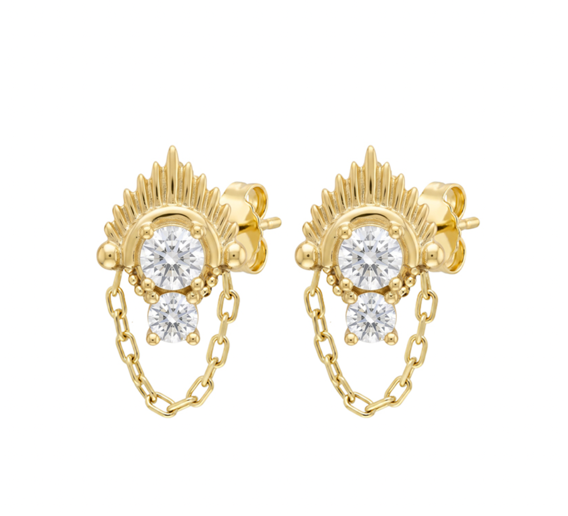 Ditya Starburst Sterling ilver Earrings