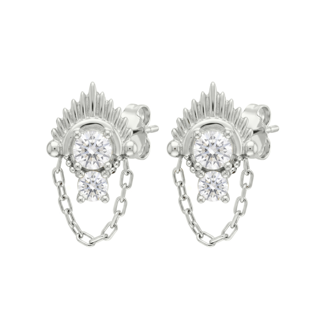 Ditya Starburst Sterling ilver Earrings