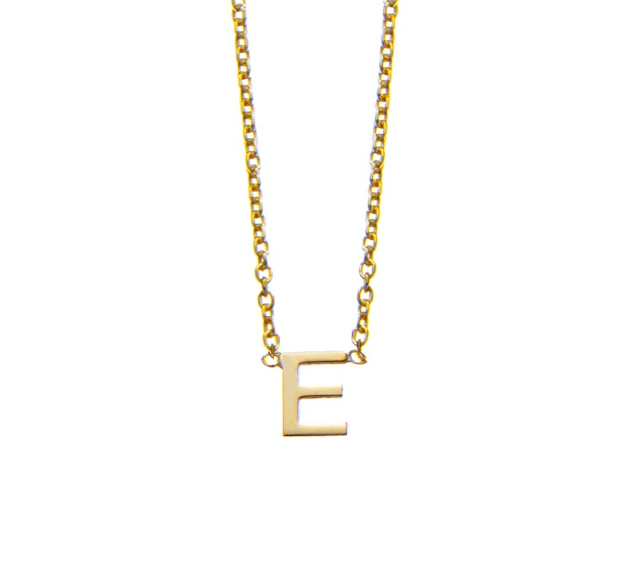 Sterling Silver Gold Plated Initial Necklaces - Caesar Loves Ava