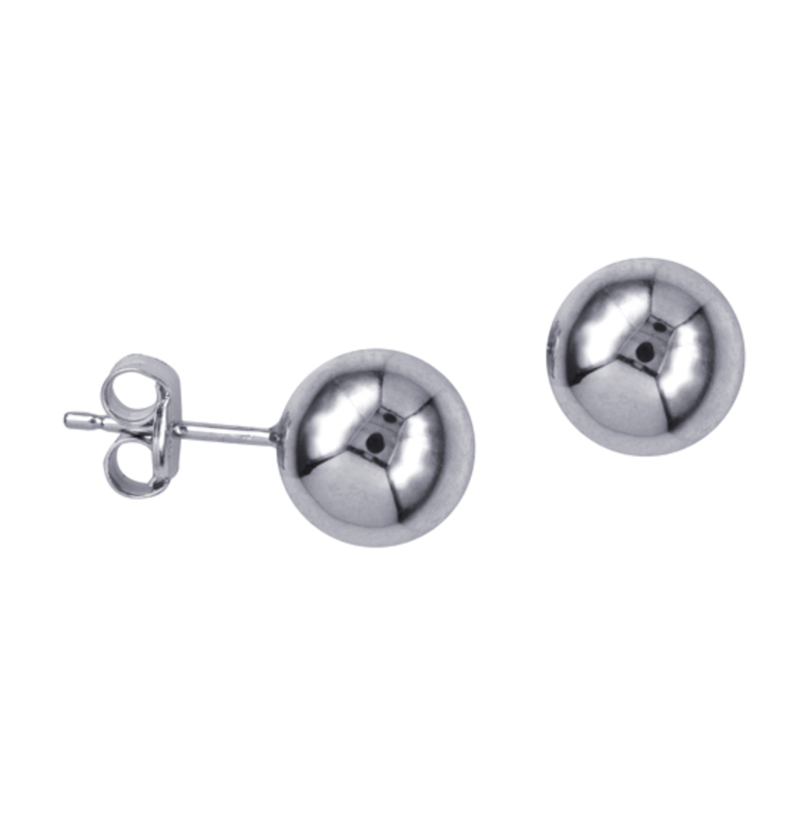 8mm Ball Studs - Solid Gold and Sterling Silver
