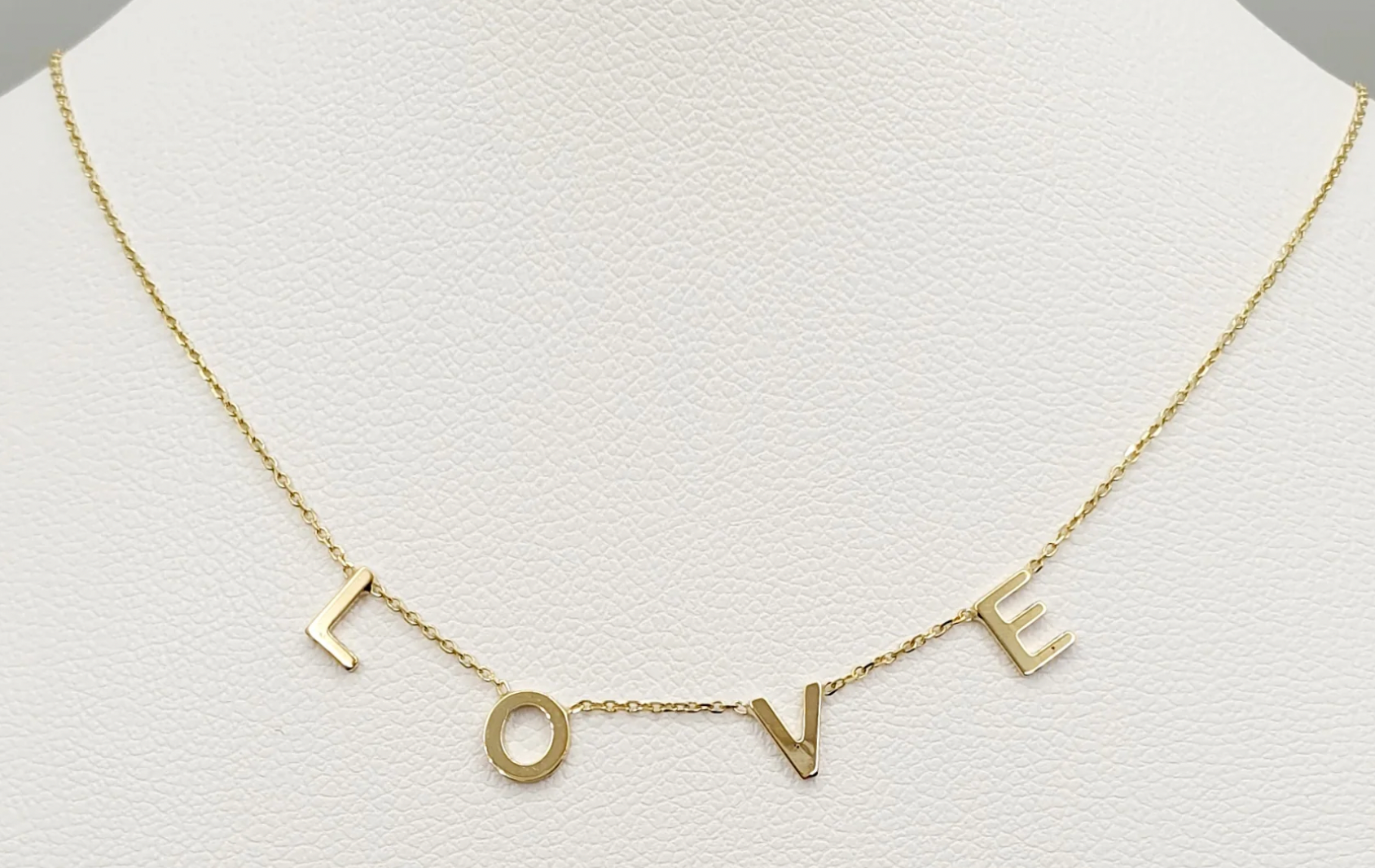 Tully Solid Gold LOVE Necklace - Caesar Loves Ava