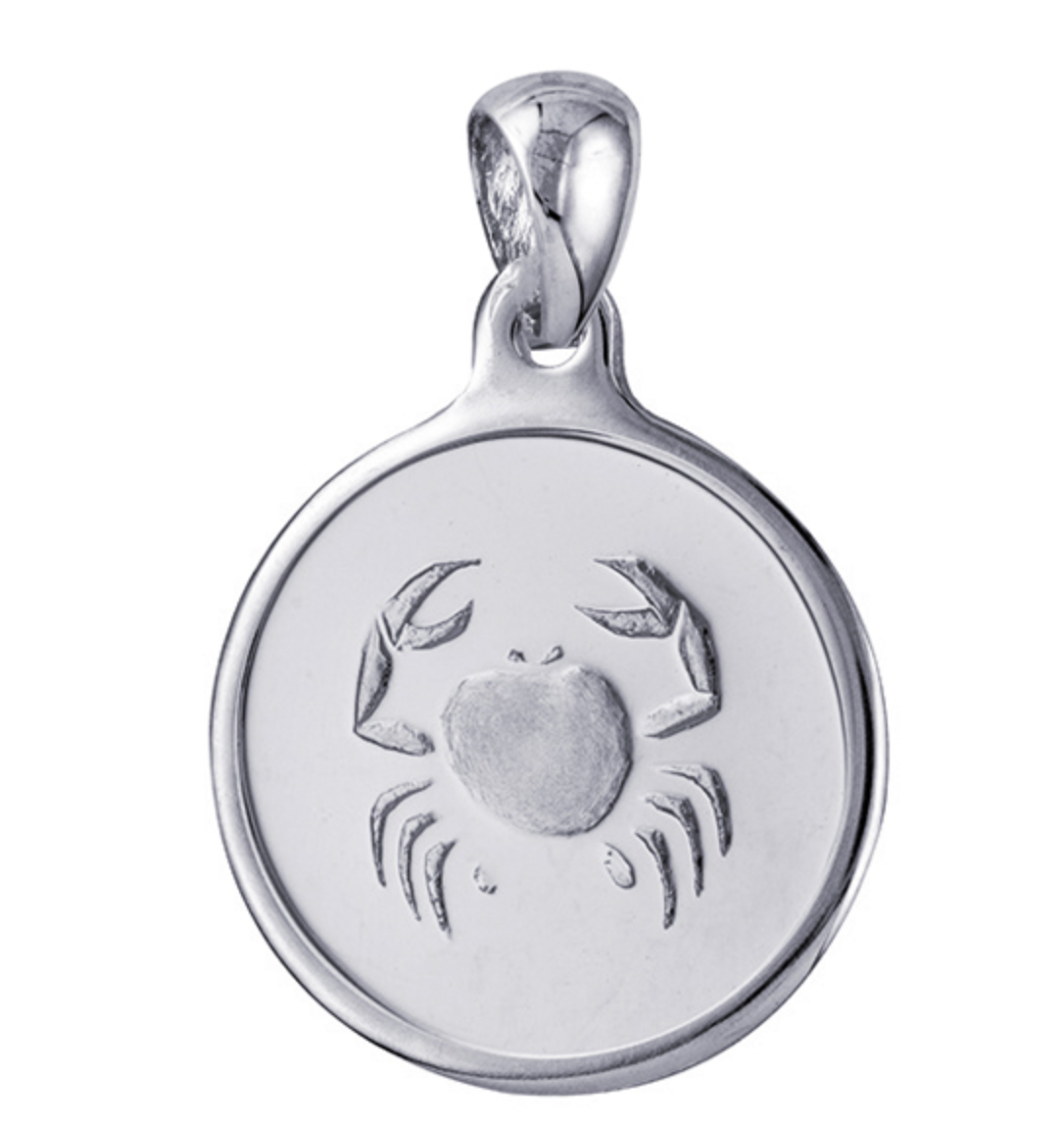 Round Cut Out Zodiac Pendants - Sterling Silver - Caesar Loves Ava