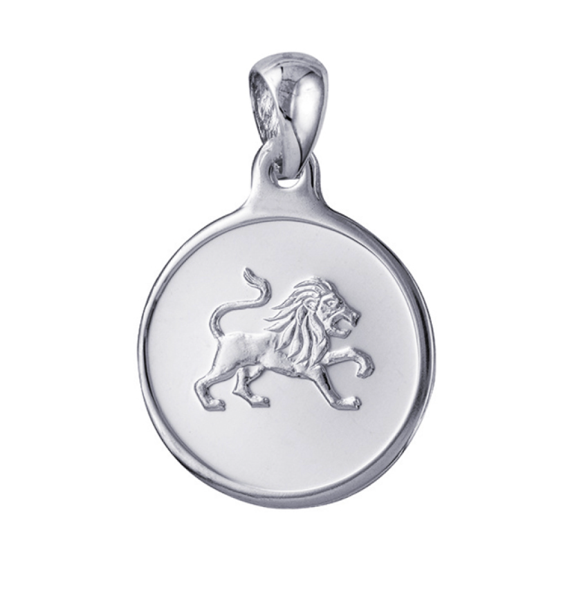 Round Cut Out Zodiac Pendants - Sterling Silver - Caesar Loves Ava