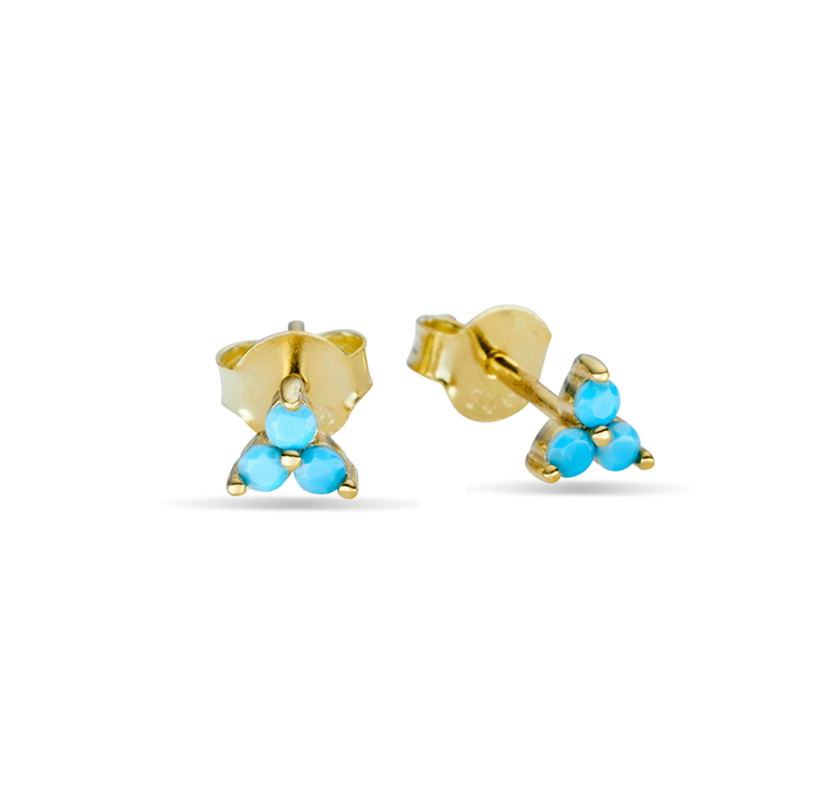 Tahlia Sterling Silver and Turquoise Studs