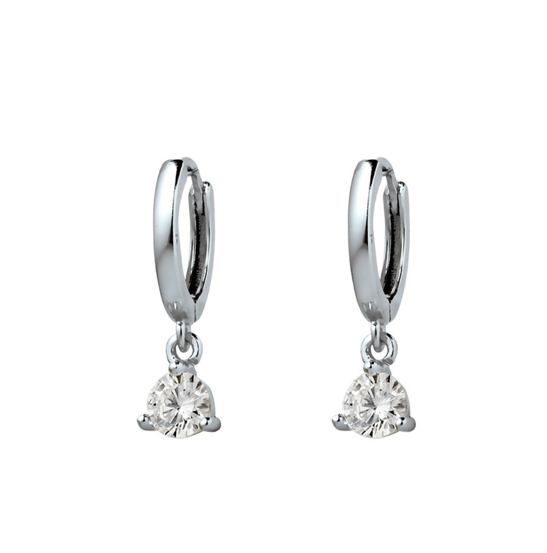 Malina Gold Plated Silver Sparkling Hoop Earrings