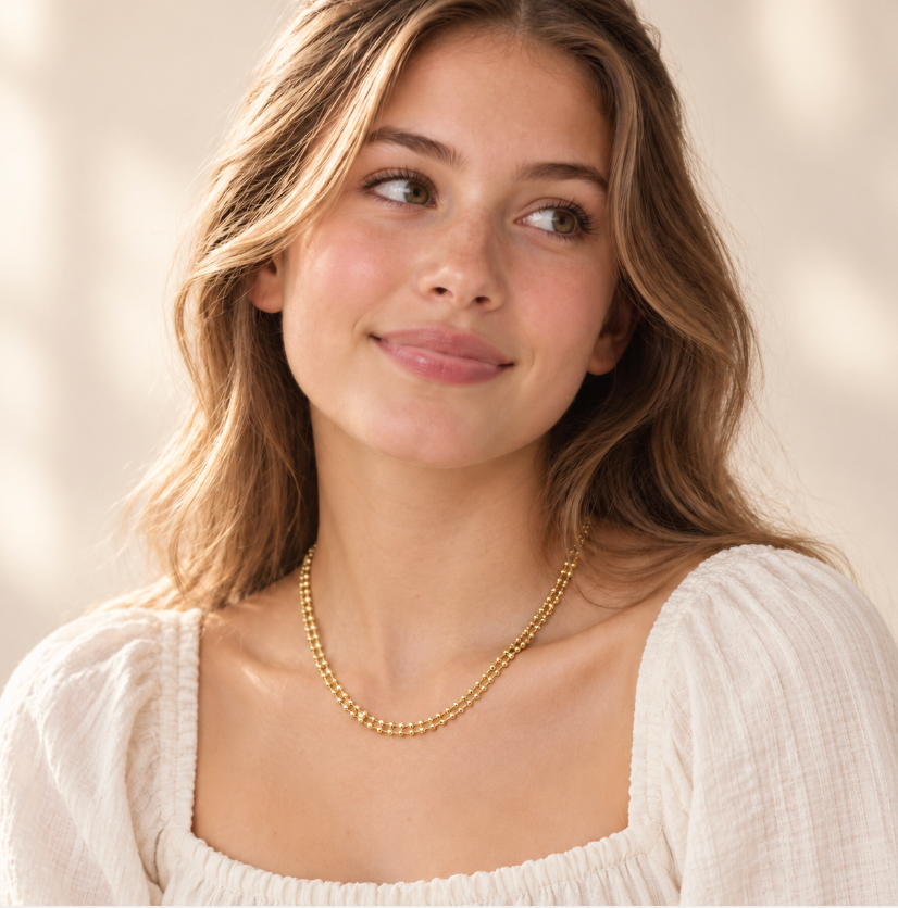 Kylie Double Strand Beaded Chain