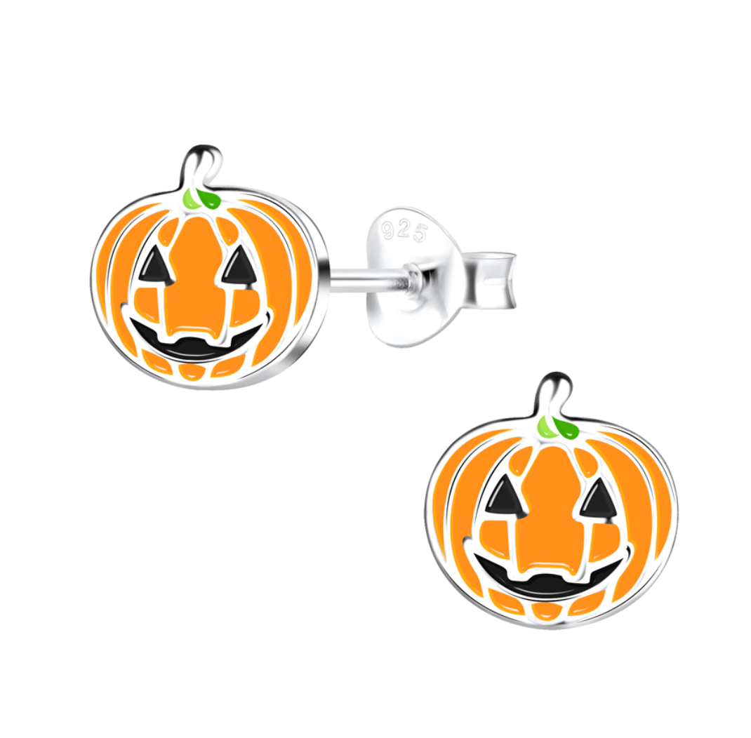 Penelope the Pumpkin Halloween Studs