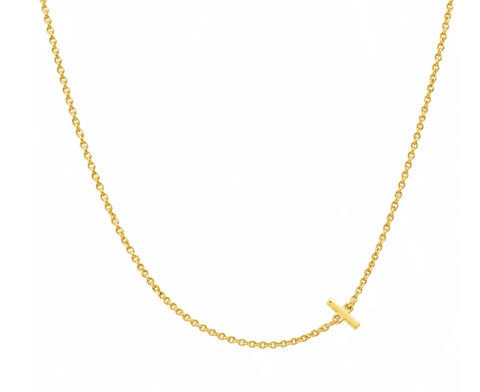 Antonia Solid Gold Initial Necklace 40-45cm