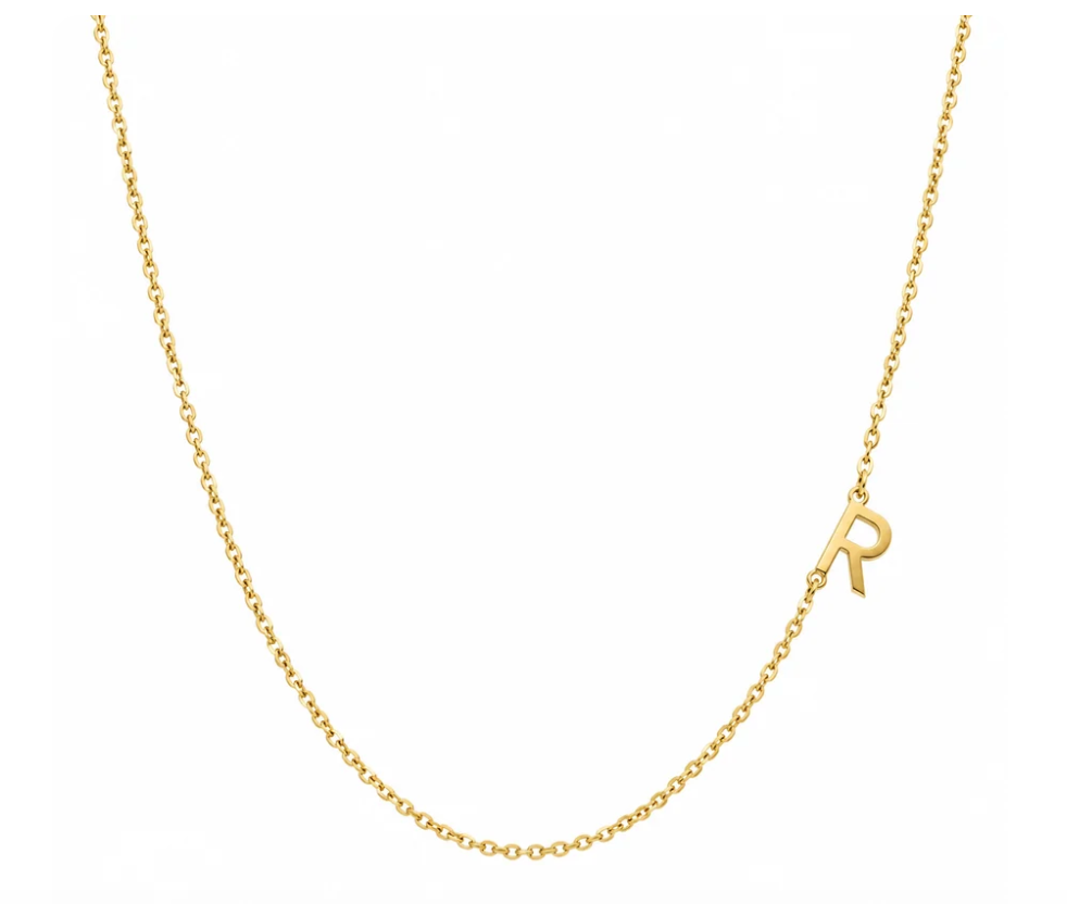 Antonia Solid Gold Initial Necklace 40-45cm