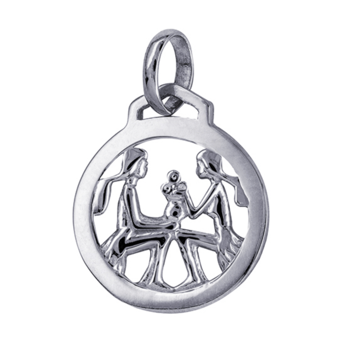 Round Cut Out Zodiac Pendants - Sterling Silver and Solid Gold - Caesar Loves Ava